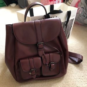 Vintage red backpack